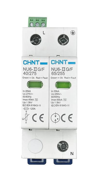 CHINT NU6-I+II — مانع تفريغ Type 1+2